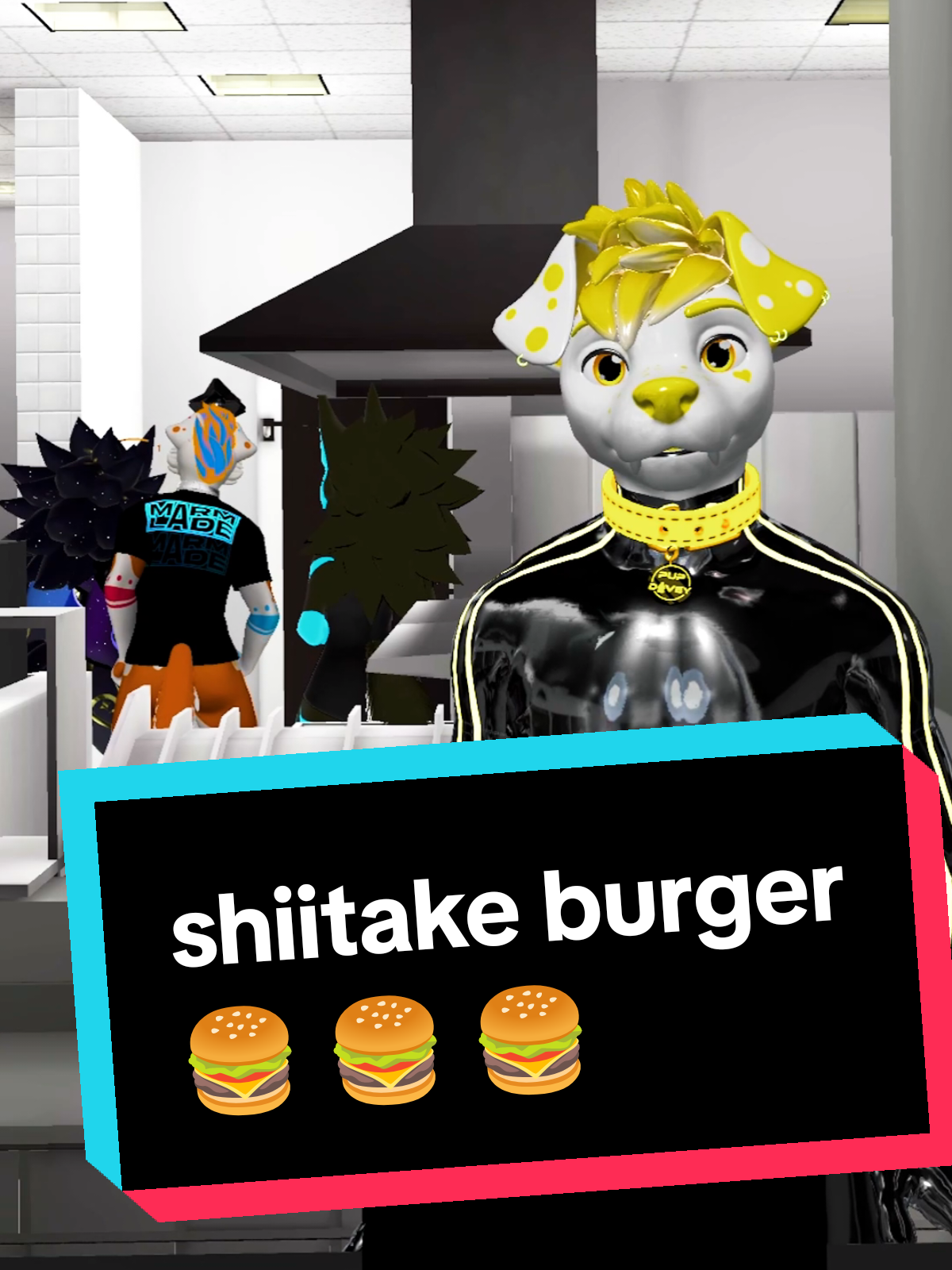 it's not on the menu but we do it on request! (with @Vryionic @nameless @DarkWusky @marmalade) #sketchcomedy #memestiktok #fyp #fastfoodworkers #burger #vrc #vrchat #furrymemes #furry 