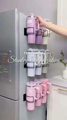 No more cluttered counters—this magnetic holder makes drinkware easy to grab and store. 🥛🧊 #Temu #TemuFinds #KitchenHack