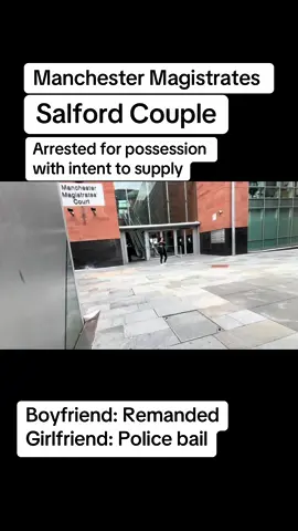 Manchester Magistrates… Salford couple arrested #fyp #foryoupagе #court #hmp #offender #jail #manchester #mcr #manny #custody #remand #bail 