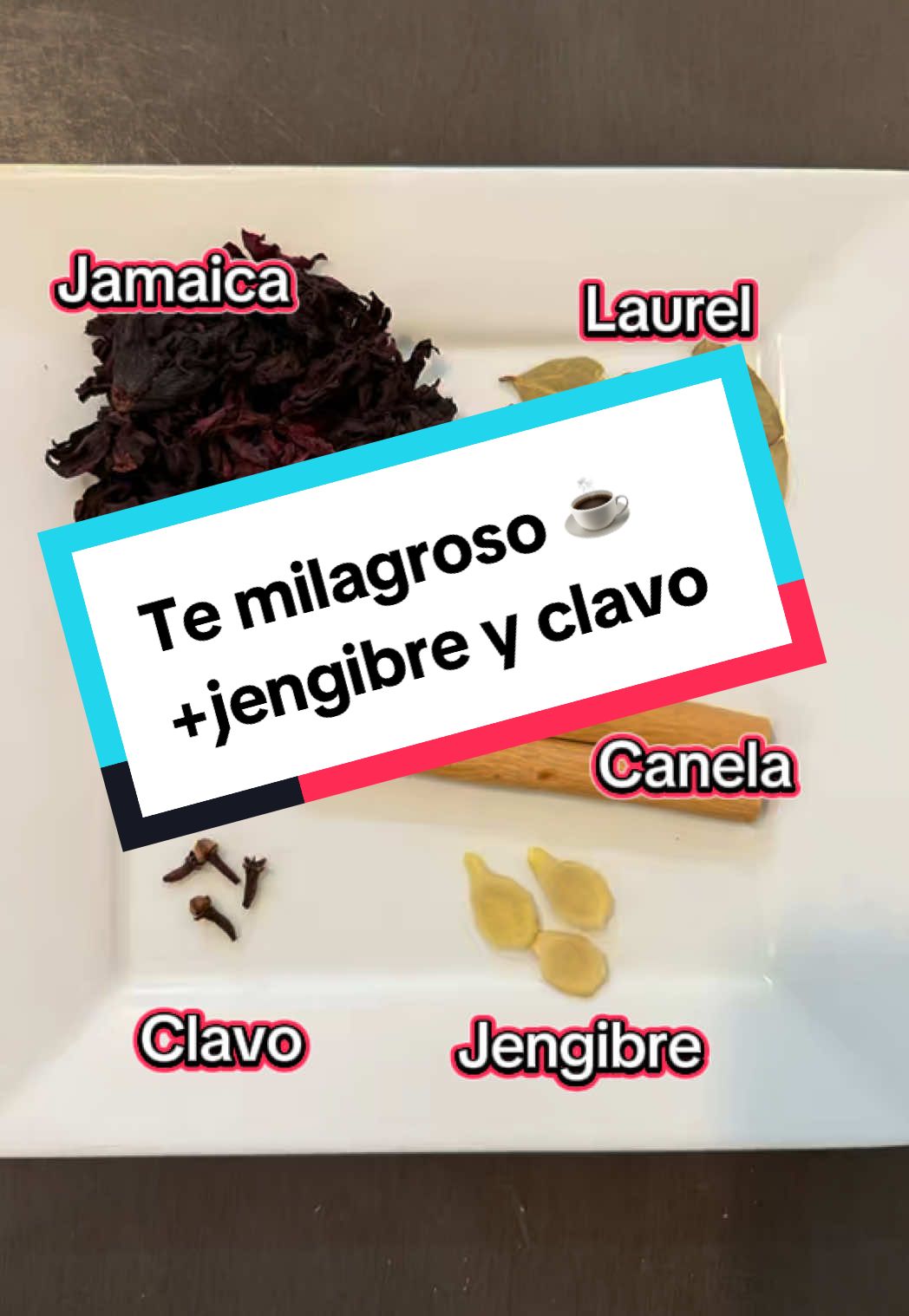 Recta del té milagroso + jengibre y clavo ☕️ #desinflamar #desintoxicacion #te #jamaica #laure #canela #jengibre #clavo #temilagroso #fyp #tiktok 