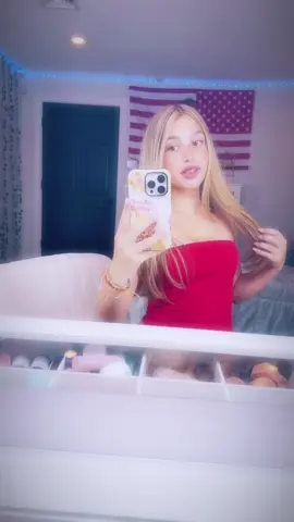 🍒🍒🍒#fyp #saturday #viral #red #tan #blonde #hair #grwm #glowing #mirror 