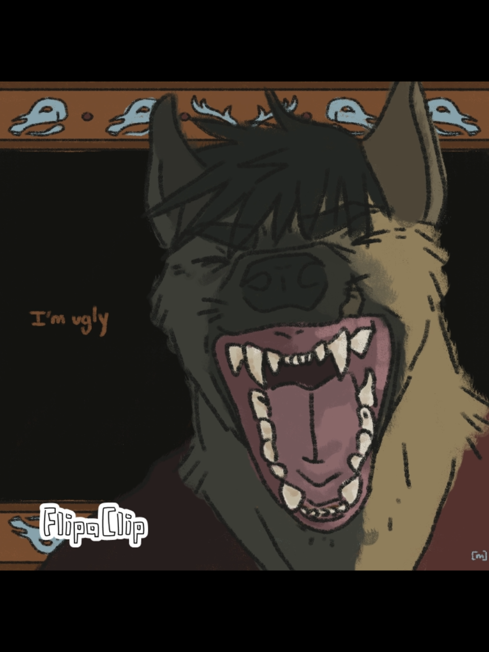 SPIT ANIMATION Can't take off the flipaclip logo, sorry!!! #digitalartist #furrytiktok #furryart #furry #fursona #art #animation #animationmeme #framebyframe #hyena #fyp #artfyp 