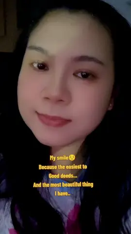My smile☺️ Because the easiest to Good deeds... And the most beautiful thing I have.. #creatorsearchinsights #selfconfidence #staypositive #fypシ゚ #foryouシ 