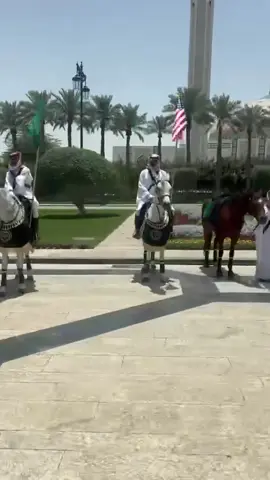 من استقبال زيارة الرئيس الأمريكي للمملكة العربية السعودية #هلا لتأجير السيارات 