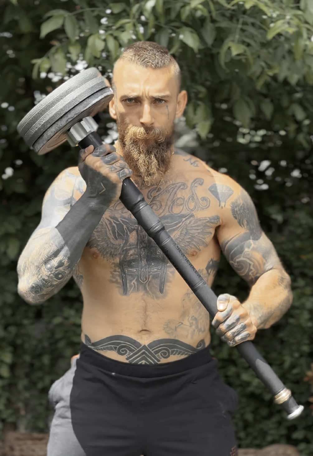 Glory awaits ⚔️ #vikings #macebell #club #warready #vikingsrise #valhalla #steelmace #trending #FitTok #vikingtok #ubbe #ragnar #bjorn #ivartheboneless #heathen #swing #berserker #bar #vinland #midgard #dadbod #savage #strength #conquer 