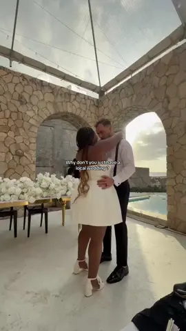 Weddings in the states are extremely expensive and I really enjoy traveling so I thought that this would be the best of both worlds!  ##destinationwedding##destinationbride##2025bride##2025wedding##fyp##interracialcouple##jamaicawedding
