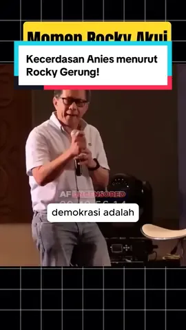 Secerdas itu🤩 YT: Lorong Edukasi #aniesbaswedan #rockygerung 