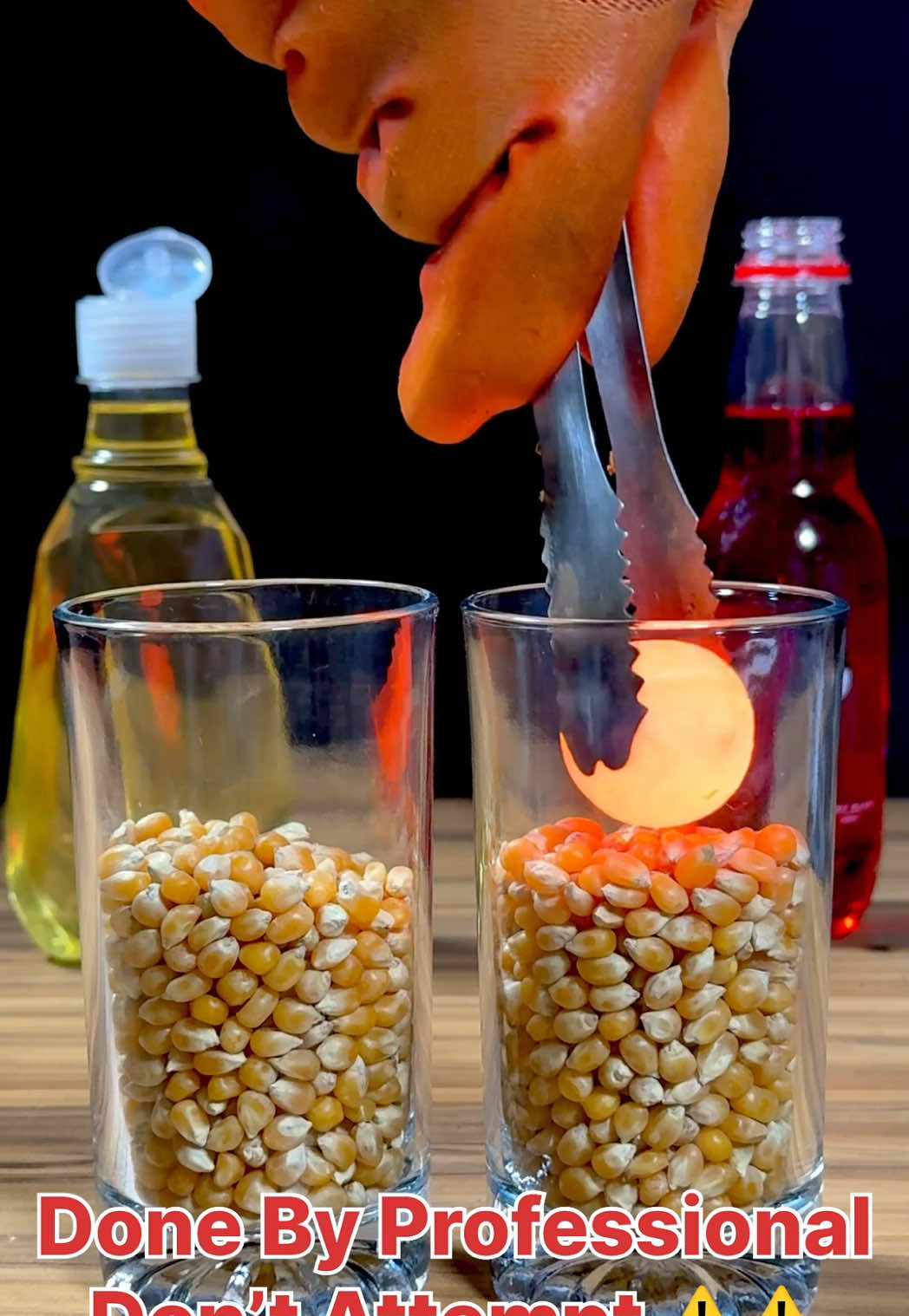 1000°C Red Hot Metal Ball VS Popcorn+Oil and Popcorn+Sting #rhcb #experiment #asmr #asmrsounds #oddlysatisfying #uktiktok #scienceexperiments #usa_tiktok🇺🇸 #fyp 
