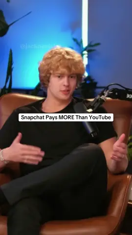 Snapchat Pays MORE Than YouTube #podcast #jackneel #ashtonhall #podcastclips #snapchat #youtube 