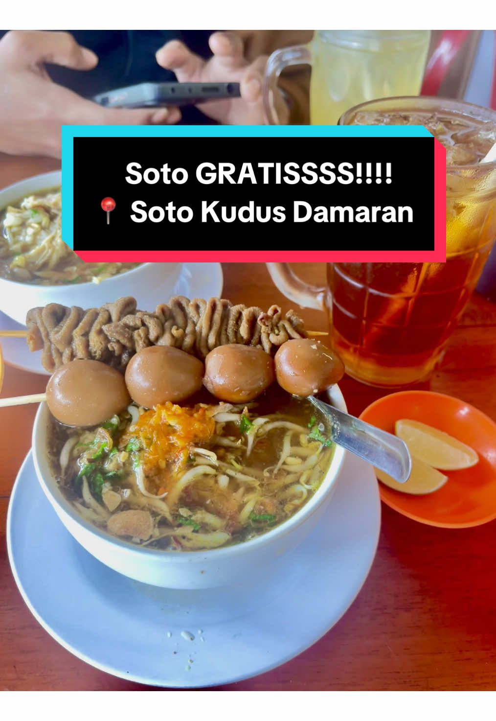 Soto Kudus Gratissss 💯 (Buat Ibu Hamil yaa 👌)  📍 Soto Kudus Damaran Jl. Bibis Raya, Kemabaran, Tamantirto, Kasihan, Bantul  #kulinerjogja #kulinerjogjaenak #kulinertiktok #kulinerbantul #makanenak #kulinerhits #sotokudusdamaran #sotokudus #sotokudusjogja #fyp #fypage #fypシ゚ 