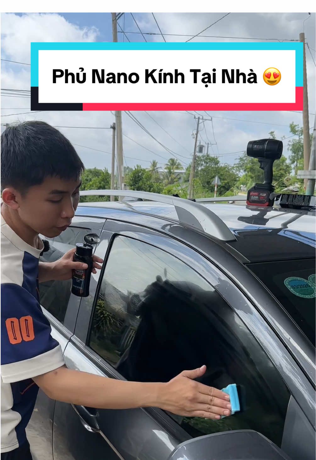 Phủ Nano Kính Tại Nhà bằng chai Phủ Nano 3M #taibanhang #phukienoto #chamsocxetainha #chamsocxe #phunanokinh #phunano3m 