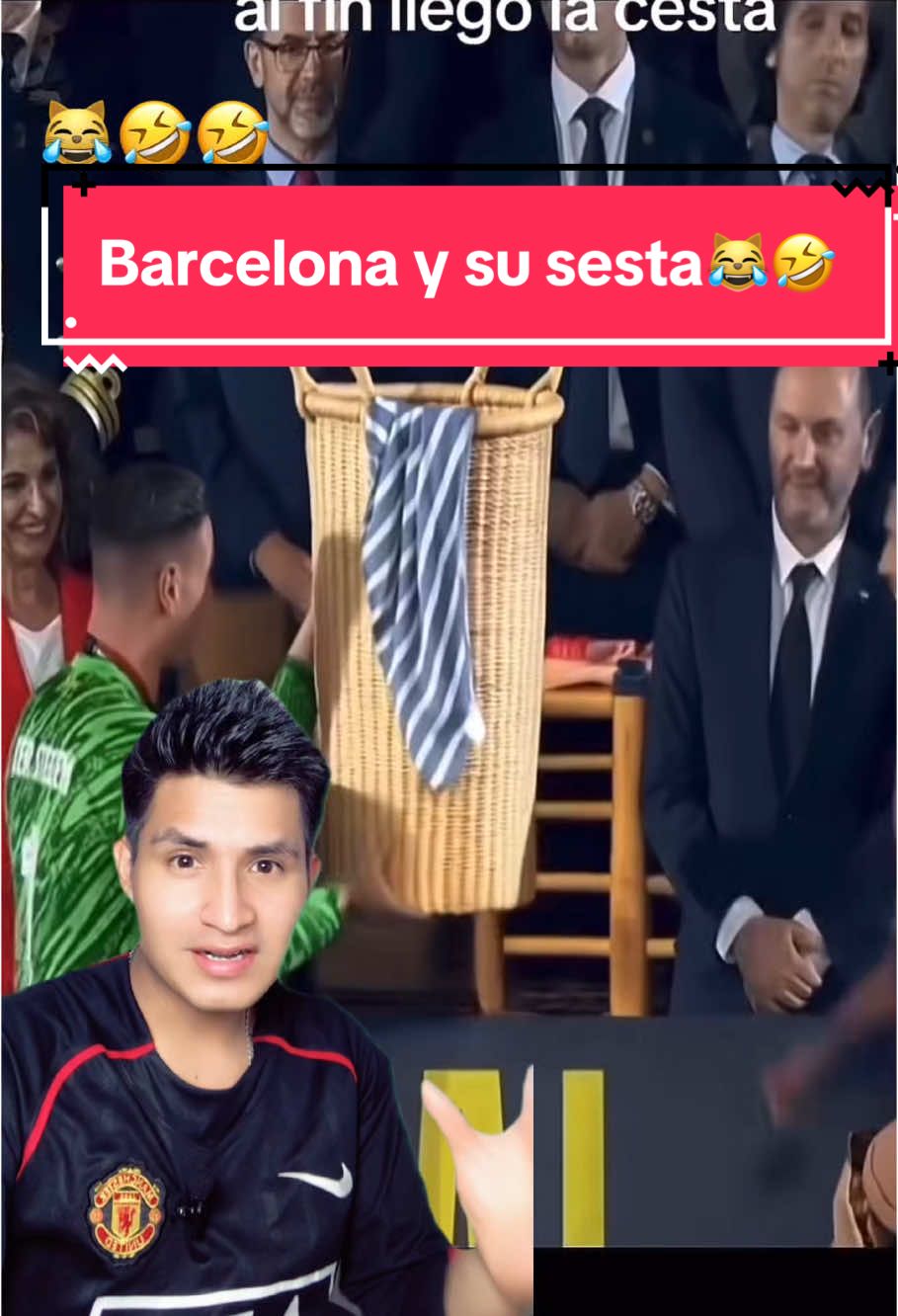 Barcelona ganó la cesta xd jaja .😹😹🤣🏆 #futbol #layongo #psg #barcelona #championsleague #xd #humor 