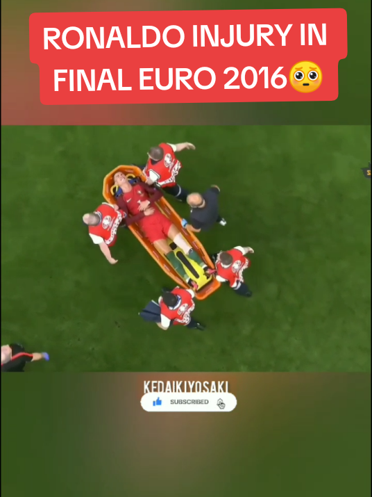RONALDO INJURY IN FINAL EURO 2016 #cr #cristiano #ronaldo #euro #final #fyp
