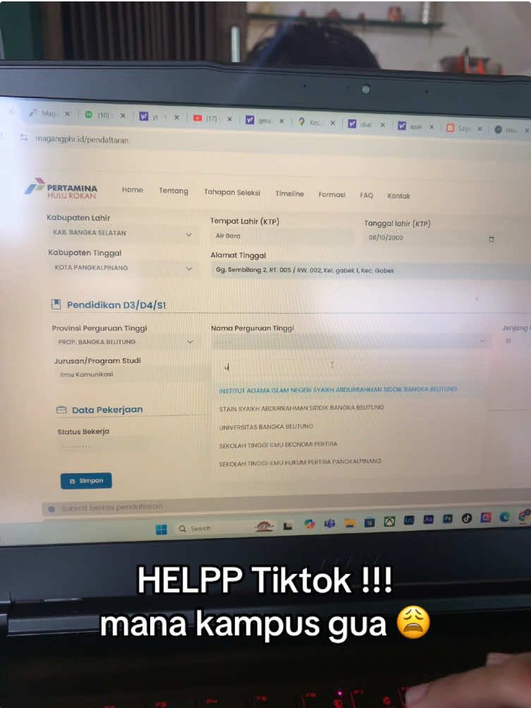 pertamina tolongg, ini baru hari pertama, masak gua gak bisa daftar 🙂🙏🏻 #fyp #pertaminahulurokan #magangpertamina #magangphr 