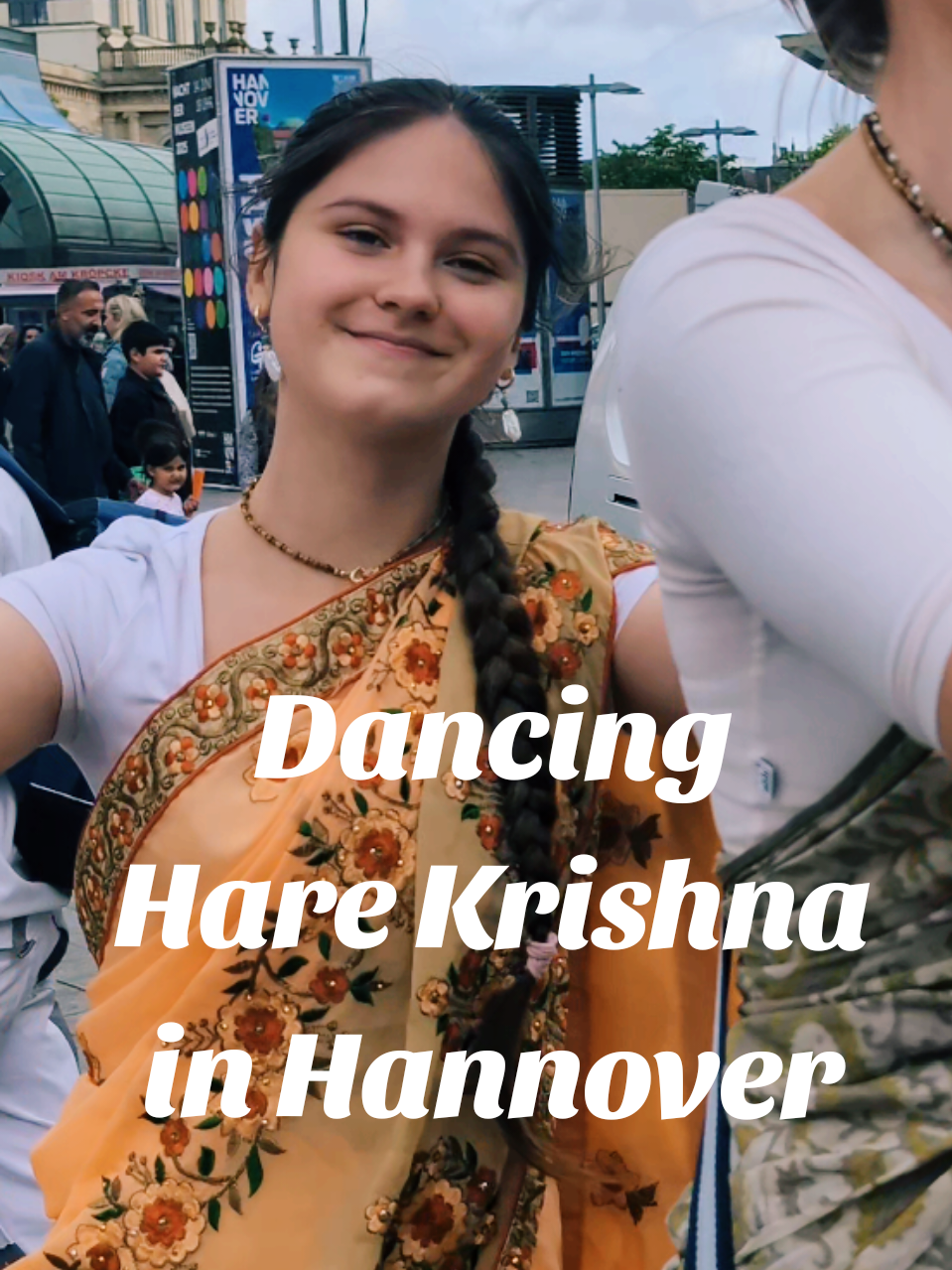 Harinama in Hanover, where people love to dance in the stream of chanting Hare Krishna Distributed around:  • 15 books by Srila Prabhupada  • 300 units of prasad, sweets   #sankirtana #Kirtan #MantraMeditation #dancing