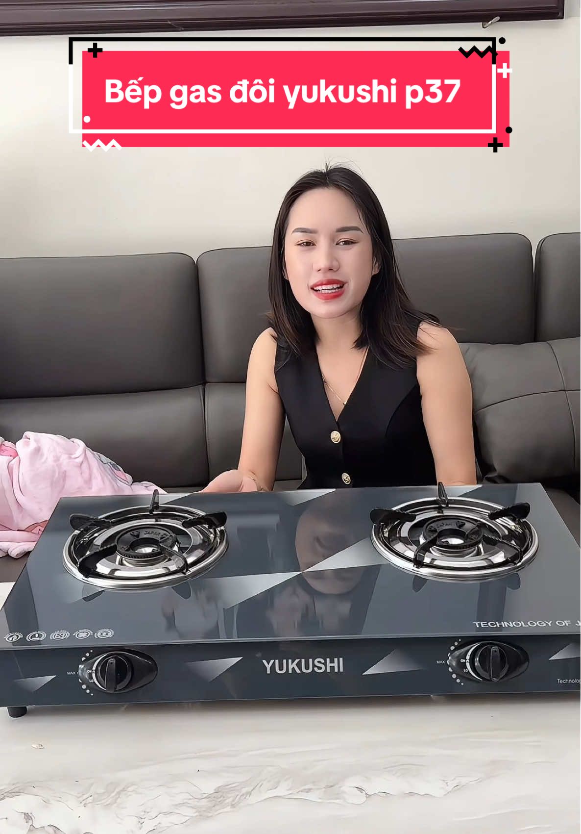 Bếp gas đôi mặt kính cường lực cực sang #xuhuong #hangmen96 #bepgas #bepgasdoi 