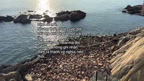 Định sẽ nói. Nhưng thôi, có lẽ cuộc đời chỉ đẹp khi bày tỏ một vài lần. Nói nhiều nói hoài mà đối phương không ghi nhận đâm ra thành vô nghĩa, nên thôi...#fyp #chil_tam_trang #nơicamxuc #xuhuong 