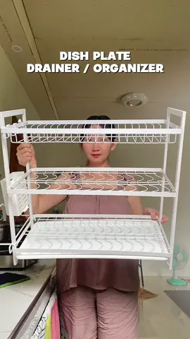 Dish drainer | Organizer ✨🩶⬜️ #dishrackdrainer #dishrackorganizer #dishdrainer disclaimer: price may change anytime*