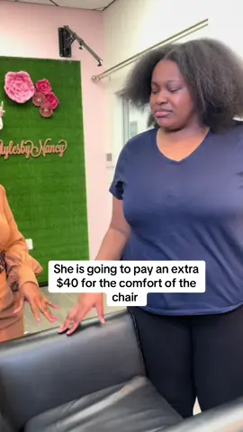 Braiding takes hours so at style by Nancy we both going to be in a better position . All inclusive 😂🥰 #braids #knotlessbraidsatl