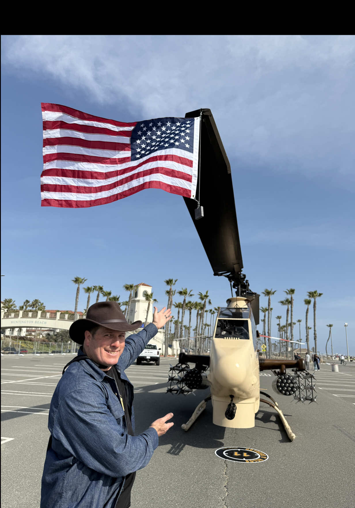 Music by General Electric. #HuntingtonBeach #AttackHelicopter @gearoneagency 