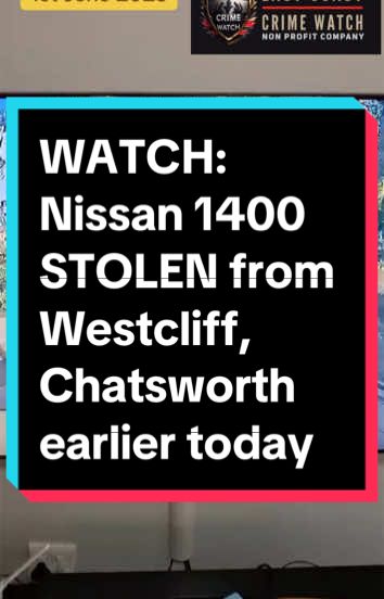 A #Nissan1400 was #STOLEN from #FleetStreet #Westcliff #chatsworth Vehicle registration ND 192 967 #pleasecirculate #EastCoastCrimeWatch #VehicleTheft 