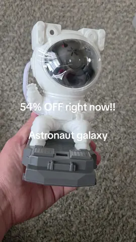 Run and get your night time astronaut galaxy at more then half off!! Light up your room ✨️ #fyp #shopping #astronautgalaxyprojector #astronautgalaxystarprojector #nightlight #room #house 