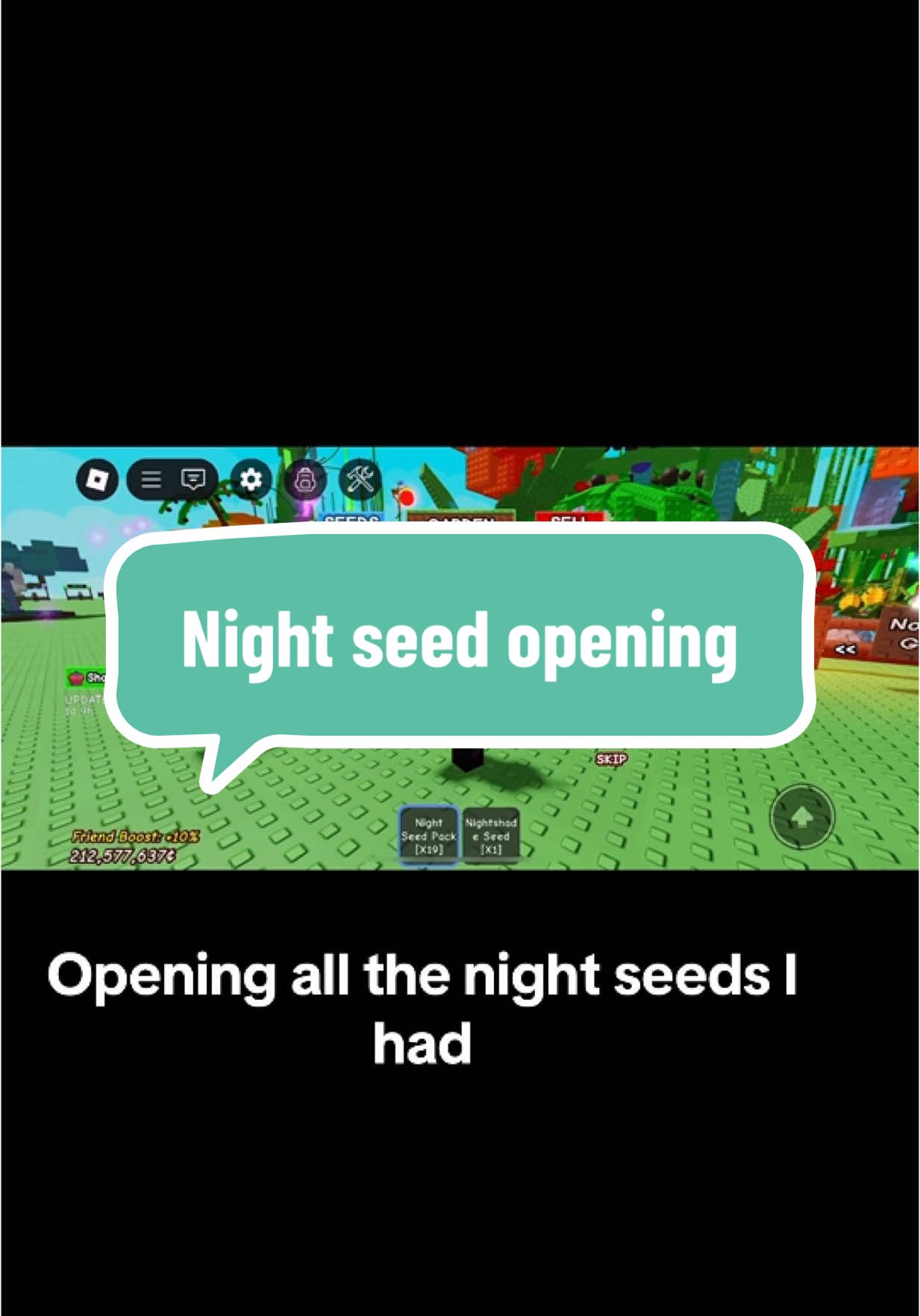 Opening all the night seeds I had #growagarden #growagarden🥒🌶🍅 #fypシ゚viral🖤tiktok☆♡🦋 #CapCut 