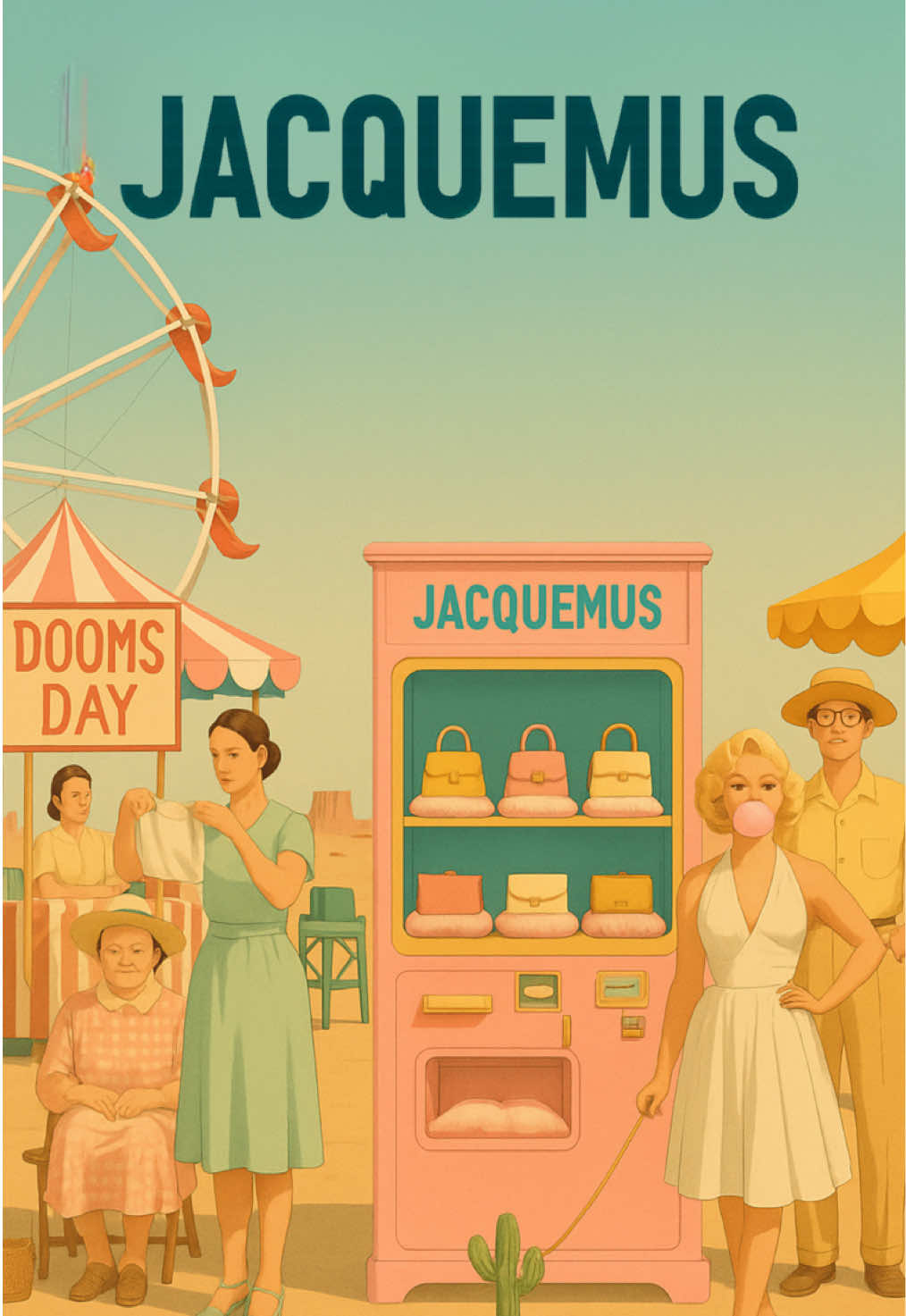 It looks expensive. It makes no sense. That’s the whole point. 🎬“Nothing makes sense, except elegance” A Jacquemus x Wes Anderson fashion parody