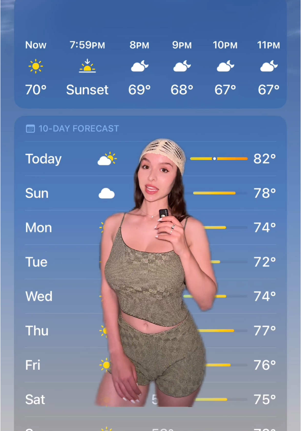 Weekly weather 🌞 #greenscreen 
