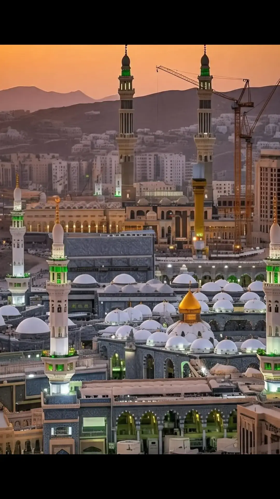 This image captures the majestic beauty of Masjid al-Nabawi, the Prophet's Mosque, located in the holy city of Madina. The iconic green dome marks the resting place of the Prophet Muhammad (PBUH). Surrounded by elegant minarets, the mosque's stunning architecture is illuminated under a clear blue sky. The expansive marble courtyard reflects the soft sunlight, creating a serene and spiritual atmosphere. Pilgrims are seen peacefully walking and praying, symbolizing the unity and devotion of Muslims from around the world. This sacred site is not only an architectural masterpiece but also a place of deep reverence and tranquility. #unfrezzmyaccount  #viral  #trading  #naatstatus  #mashallah  #foryou  #unfreez