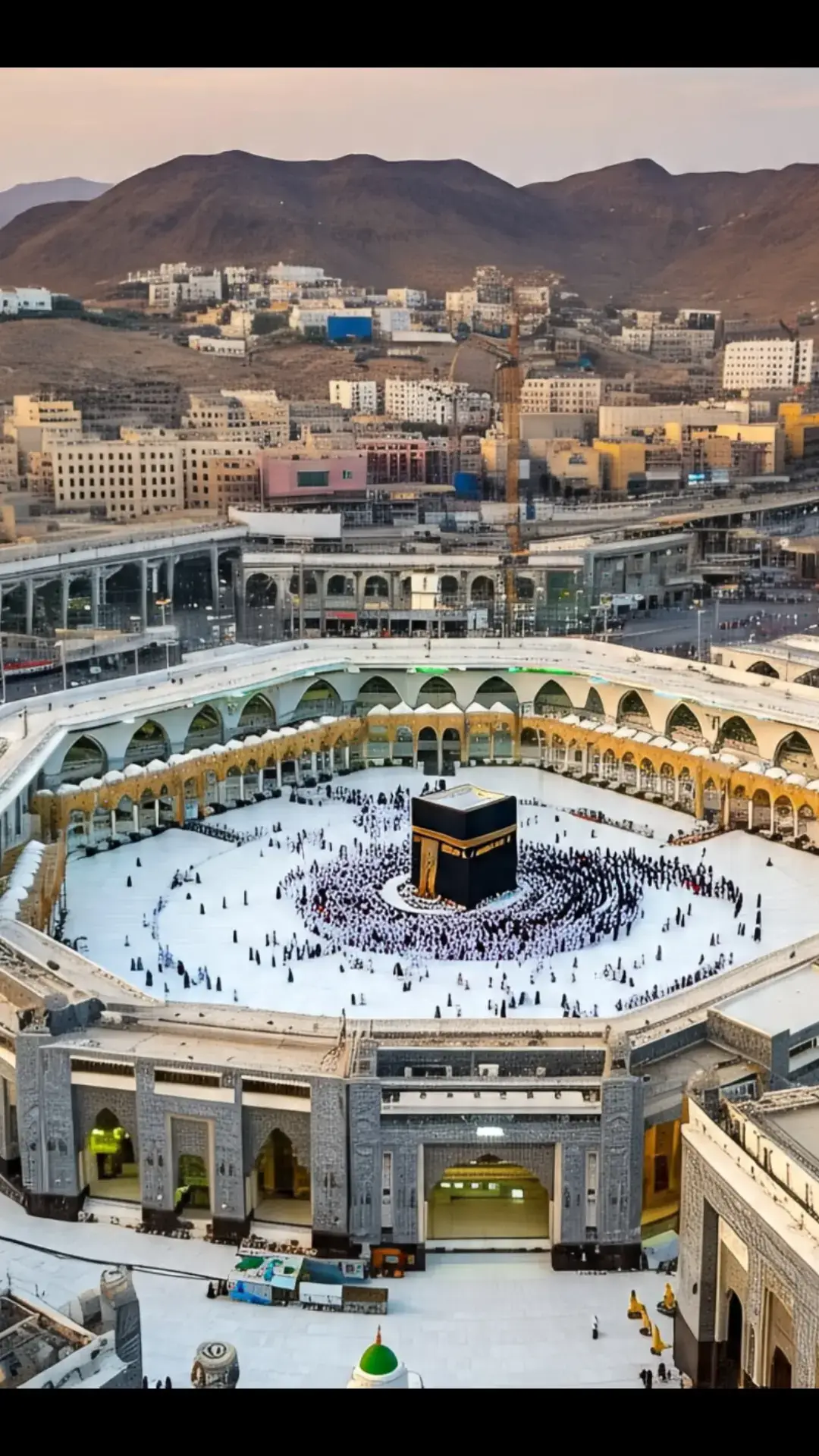 This image captures the majestic beauty of Masjid al-Nabawi, the Prophet's Mosque, located in the holy city of Madina. The iconic green dome marks the resting place of the Prophet Muhammad (PBUH). Surrounded by elegant minarets, the mosque's stunning architecture is illuminated under a clear blue sky. The expansive marble courtyard reflects the soft sunlight, creating a serene and spiritual atmosphere. Pilgrims are seen peacefully walking and praying, symbolizing the unity and devotion of Muslims from around the world. This sacred site is not only an architectural masterpiece but also a place of deep reverence and tranquility. #unfrezzmyaccount  #viral  #trading  #naatstatus  #mashallah  #foryou  #unfreez