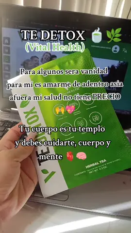 #tedetox #vitalhealth  #desintoxicate 
