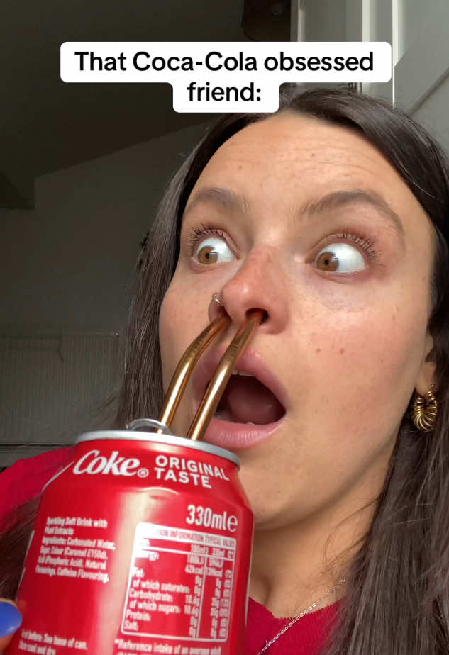 I only drink the real deal😍#skit #cocacola #obsessed #comedy