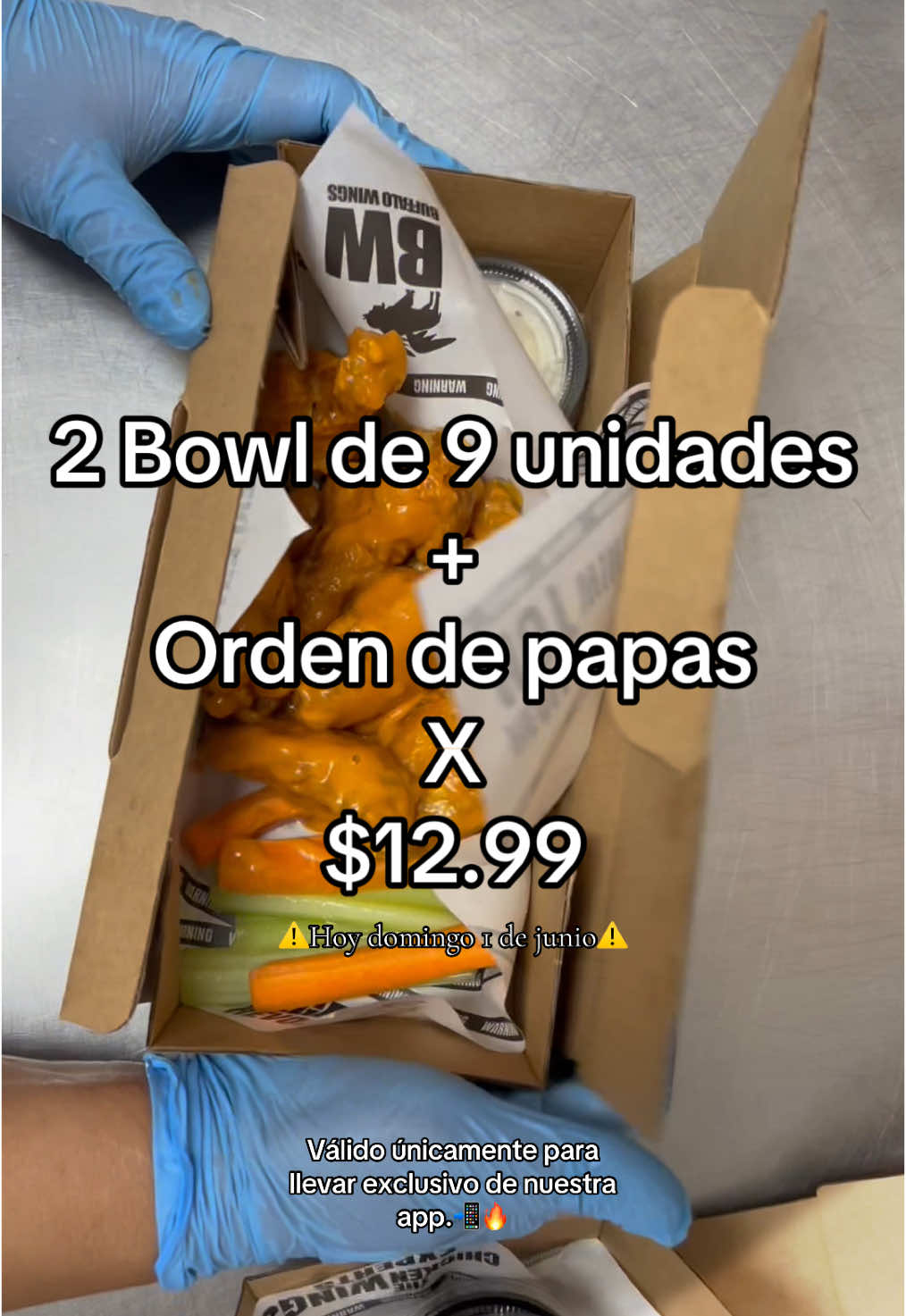 Hoy promoción por $12.99.🔥 #video #videos #fyp #paratii #parati #foryoupage #wings #alitas #chunks #boneless #elsalvador #elsalvador🇸🇻 #sansalvador #videoviral #promociones #promos #promocion #sansalvador 
