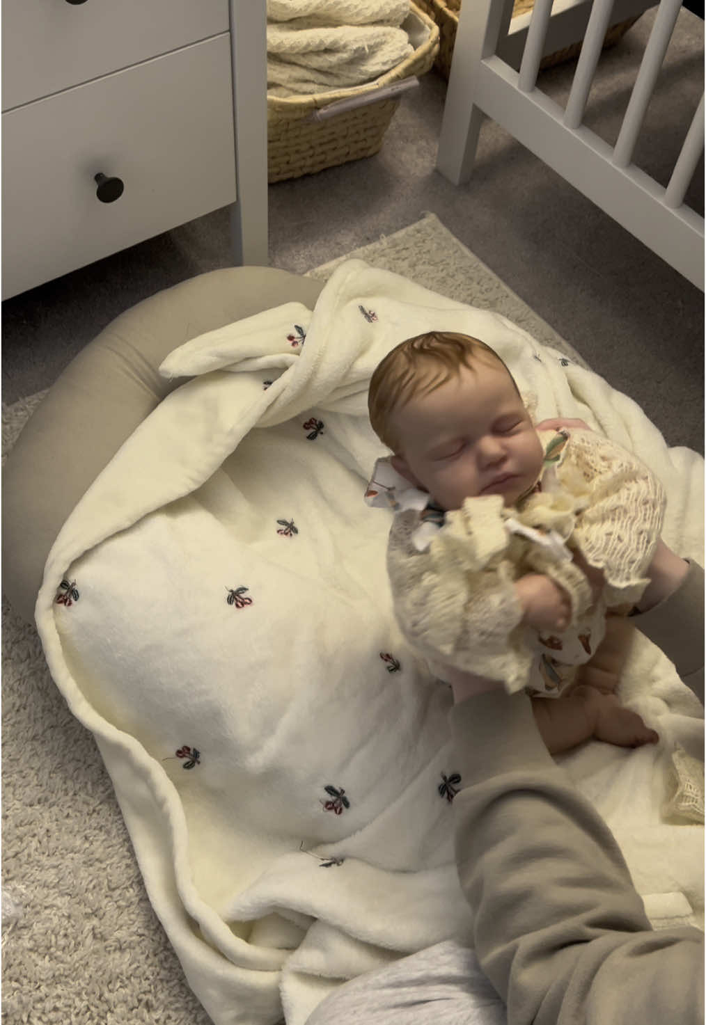Special baby box opening! Open to answering and all questions about this beautiful girl! #littlunsreborns #fakebaby #reborndolls #fyp #SmallBusiness #rebornbaby #artistsoftiktok #baby #babygirl #notreal #hobbies #hobby #reborndoll #fake 