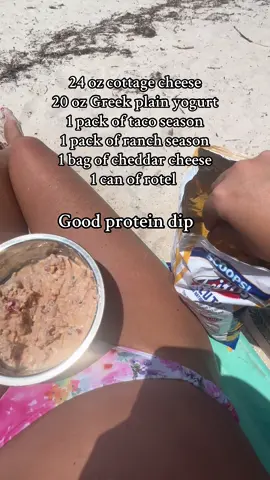 Perfect cold beach chip dip snack 