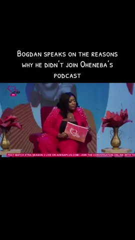 Bogdan speaks on the reasons why he didn’t join Oheneba’s podcast #perfectmatch #pmxtra #realityshow #oheneba #Ewurama #bogdan #Naya #pmxtra3 #tv3 #perfectmatchxtra #perfectmatchxtras3 #screech_vibes #screechvibes #theafawuahs #fyp #trend #viral #mrafawuah