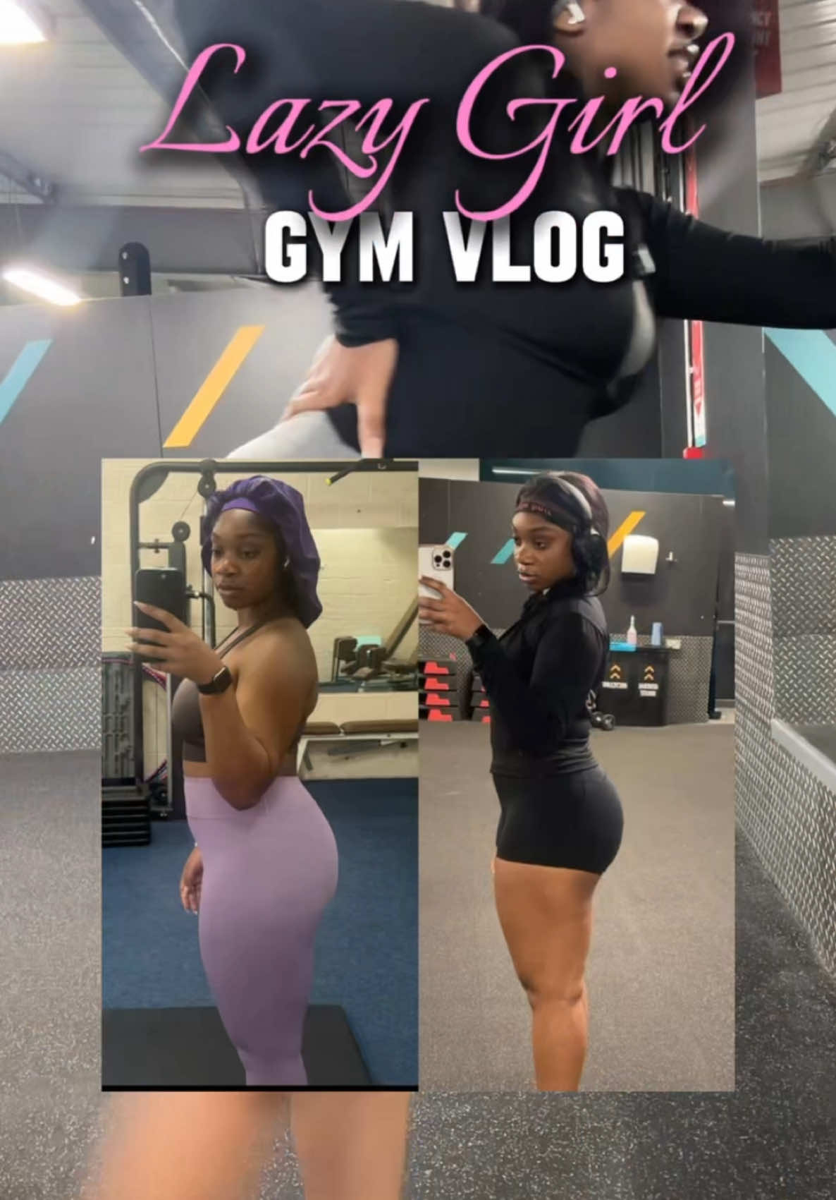 a VERY REALISTIC lazy girl gym vlog 😔💪🏾 #gymvlog #glutesworkout #glutetips #fyp 