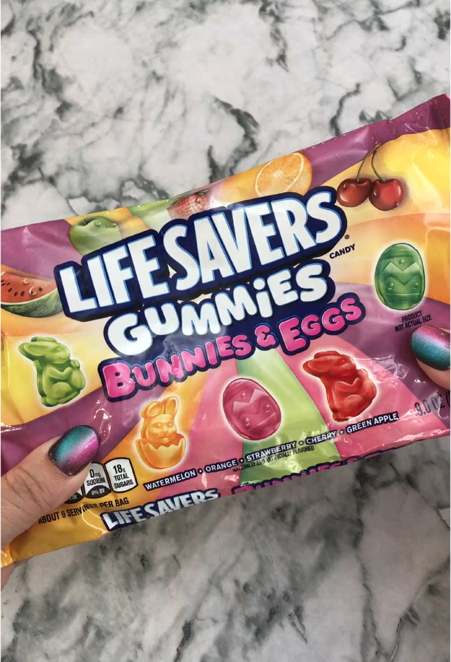 Life Savers Bunnies & Eggs Gummies! 🐰.  The cherry is my favorite! #candy #gummies #gummycandy #asmrfood #tastetest #foodreview #asmr #satisfyingvideo #satisfying #snack #candytok #fyp 