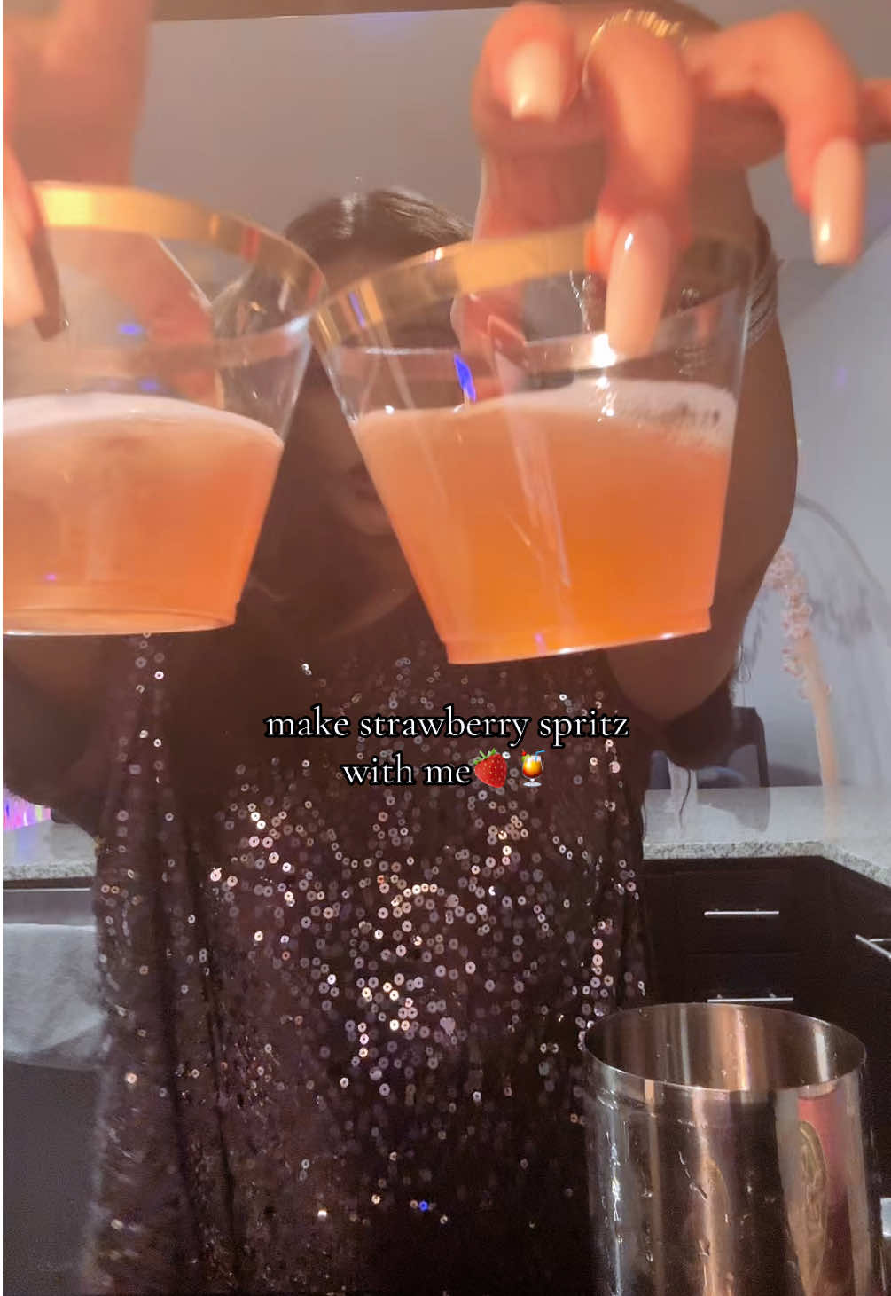 listen to me yal while I experiment with smth new 🤠#hosting #strawberryspritz #spritz 