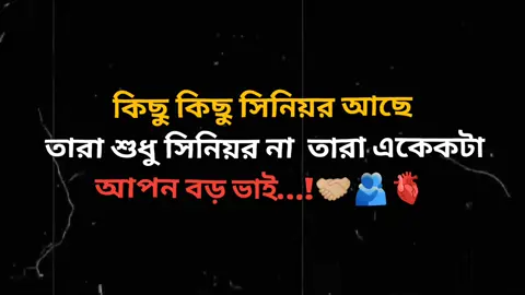 কিছু কিছু সিনিয়র আছে তারা শুধু সিনিয়র না তারা একেকটা আপন বড় ভাই…!🤝🏼🫂🫀#foryou  #unfrezzmyaccount  #statuswriter2m  #lyricsboy235 #account  #bdtiktokofficial🇧🇩  #farhan_bhiya86  #growmyaccount @TikTok @For You @𝐅 🚩 @,😈🤟 @~Nihannnnn~ @Junaid Hossain @M.S.Mizan.❤️ 