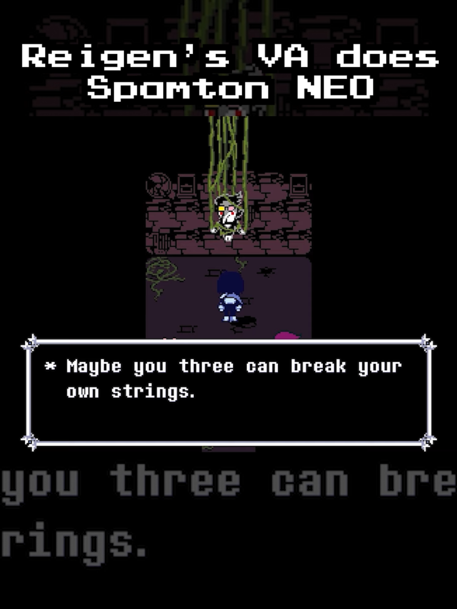 I CAN'T BELIEVE IT! JUST A [[3 days]] AWAY! #spamton #deltarune #deltarunechapter2 #deltarunespamton #spamtongspamton #reigen #reigenarataka #spamtonneo #deltarunetomorrow #voiceacting #voiceactor #kirbopher #chrisniosi #tenna #deltarunetenna #deltarunechapter3