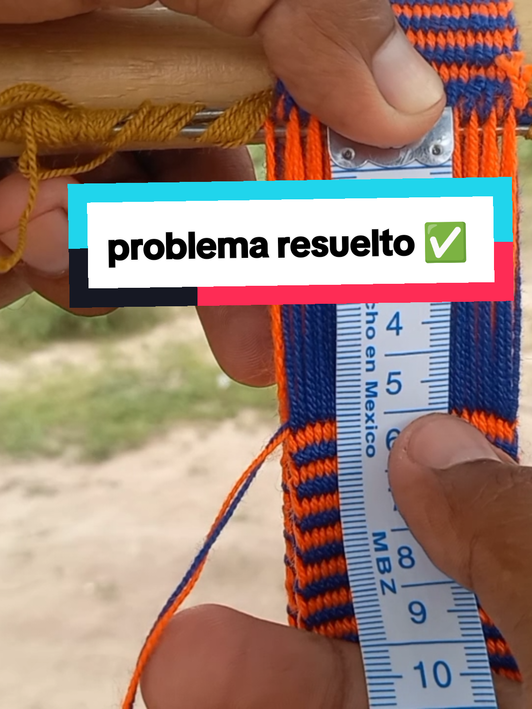 problema resuelto en este tejido wayuu, en la técnica paleteada tu lo puedes hacer 👉 #tejidowayuu #arte #tejido #crochet #herramientas #mochila #teiwa 