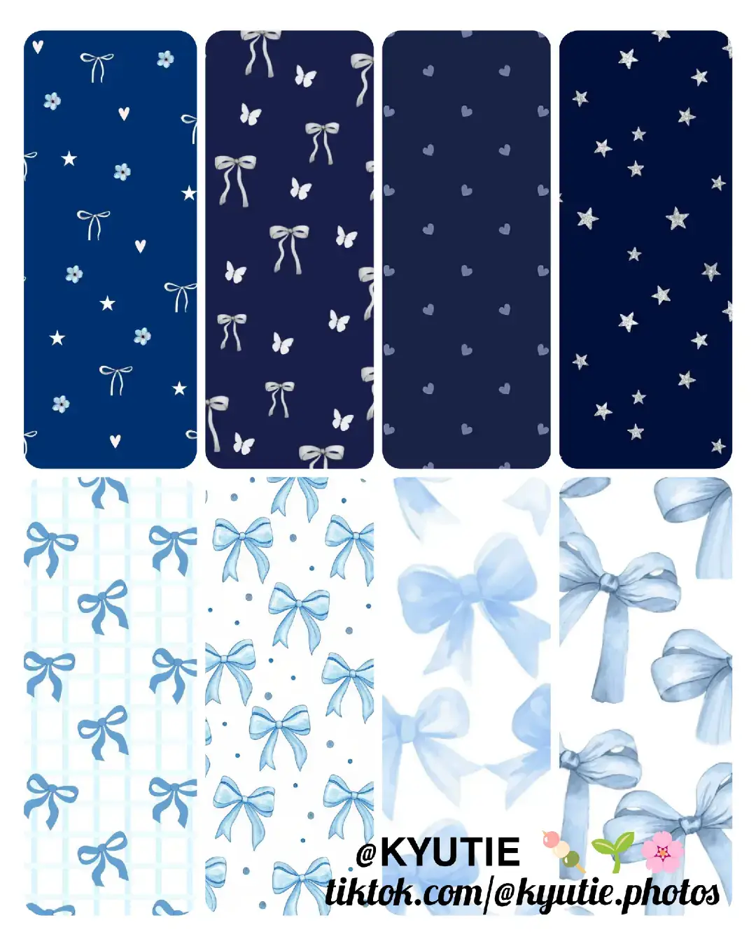 Give your phone a serene makeover! Download these free blue bow wallpapers. #wallpaper #bow #blue #aesthetic #phonebackground #freewallpaper #cute to increase visibility.