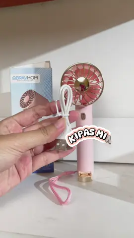 lucuuu banget kipasnya 🥰 #bravhom#kipasmini#portabel#kipasgenggam#fyp#kipas#diskon 