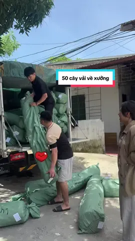 Đầu tuần về 50 cây vải😍 Chúc các bác tuần mới đầy năng lượng nha😁 #xuongmay #khoinghiep #thoitrangtiktok #thoitrang 