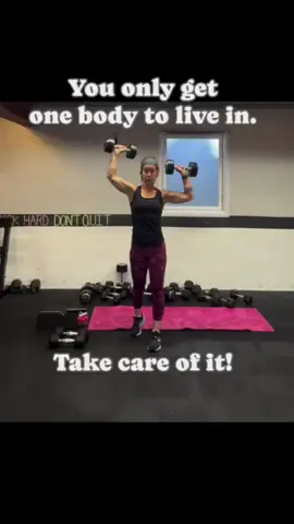 Make sure to Love your body, Move your body and Take care of it. Not because you hate it. Not because of a number. But because you deserve to feel strong, energized, and confident — every single day. Let’s start showing up for the body that carries us through life! #fit #strong #onebodyonelife #healthylifestyle #healthyhabits #agingwell #FitOver40 #fitover50 