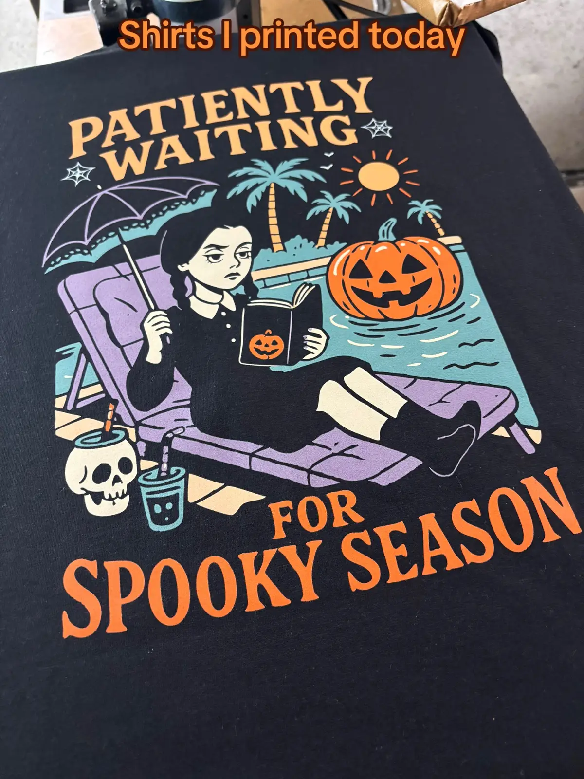 These are some of the shirts I pressed today. I do a lot of small business custom shirts 