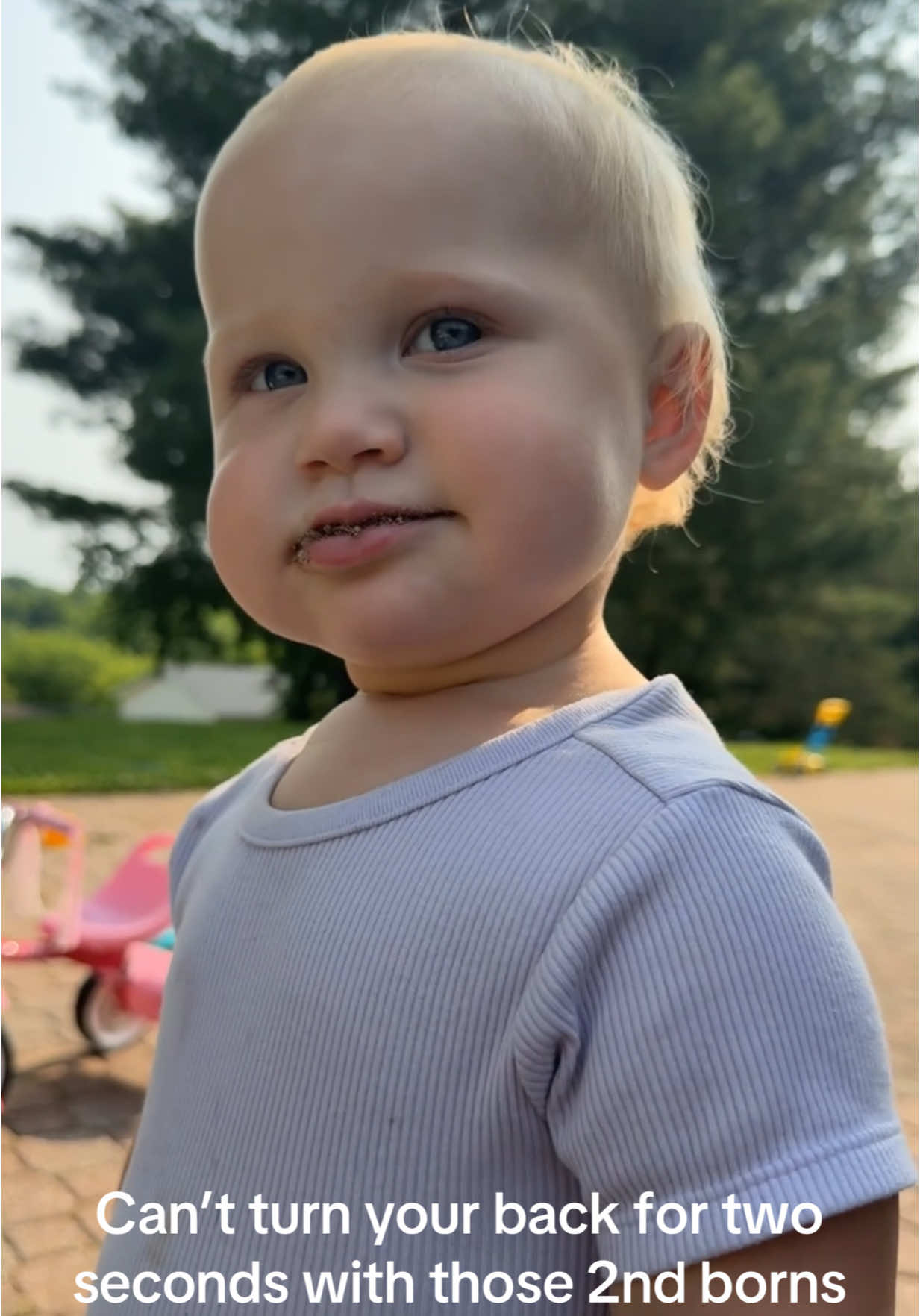 Second child and a red head? 🆘 Never a dull moment with this kid. Now I know why people stop at 2🤣#momlife #momtok #2ndchild #feral #crazy #feralchild #secondborn #mom #babytok #babygirl #fy #fypシ #fyp #viral #wendy #ginger #createcontent #post #babytoks #baby #attitude #lilshit #babylifesharing #myworld #menace #menacetosociety #crazychild #wildchild #protein #dirt #sand #4u #explorenature #Outdoors #wildandfree #youngwildandfree #nocare #tobeakidagain #yummy #yum #shithead #meanmuggin #justpostit #makemefamous #makemeviral #manifesting #manifestation #makemetiktokfamous #share #reposting #like #comment #engage #redhead #redhair 