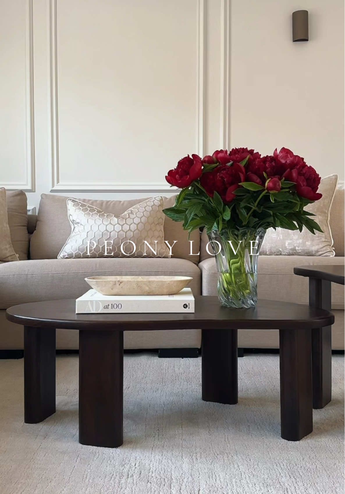 It’s the little things… like fresh flowers making everything feel lighter 🌺  #peony #flowers #flower #coffeetabledecor #livingroomdecor #livingroom 